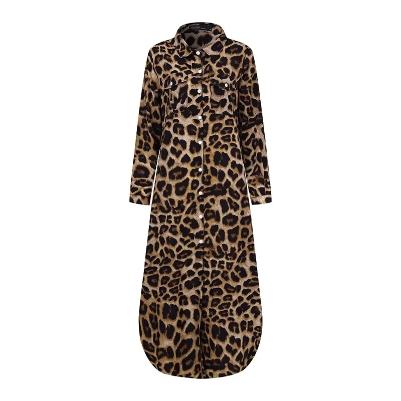 Midikleid mit Leopardenmuster für Damen - Image 2