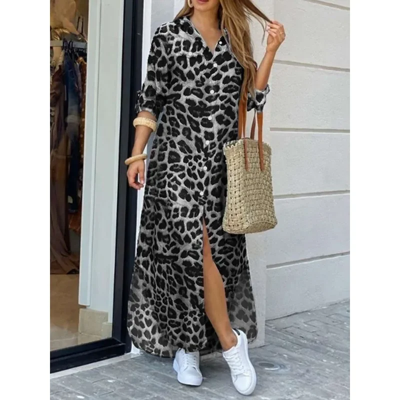 Midikleid mit Leopardenmuster für Damen - Image 5