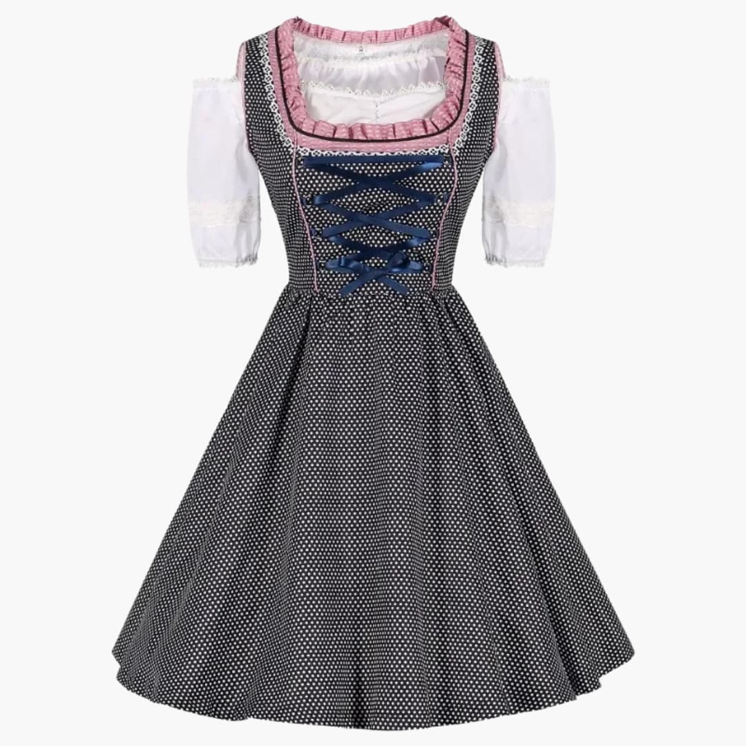 Mieder-Dirndl Kleid mit Schnürung für Damen - Oktoberfest 2025 - Image 2