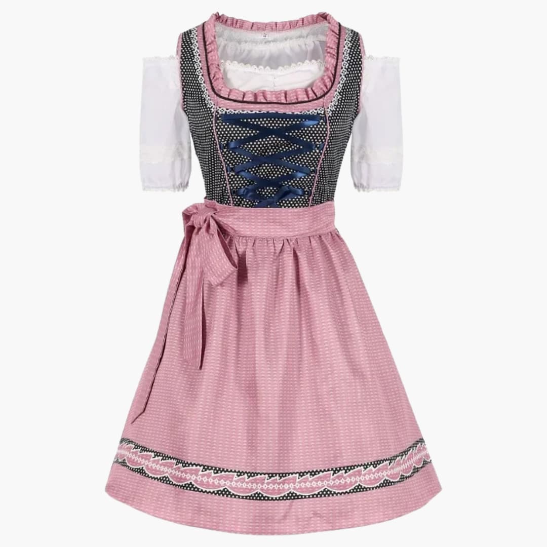 Mieder-Dirndl Kleid mit Schnürung für Damen - Oktoberfest 2025 - Image 4