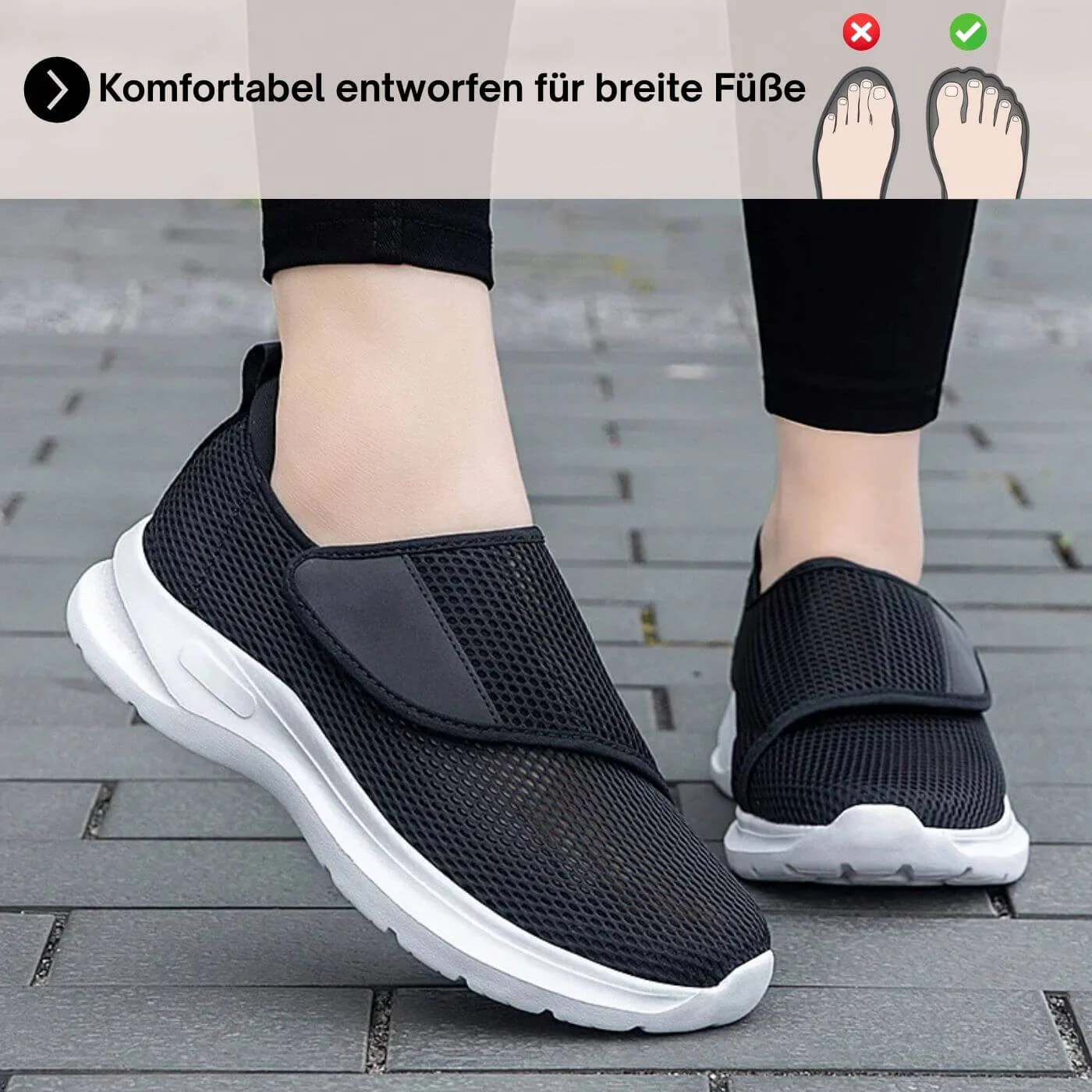 Mika – Atmungsaktive Orthopädische Schuhe für Breite Füße - Image 2