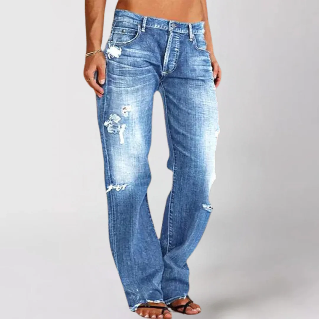 Mika - Damen Locker weit geschnittene Denim-Jeans - Image 2