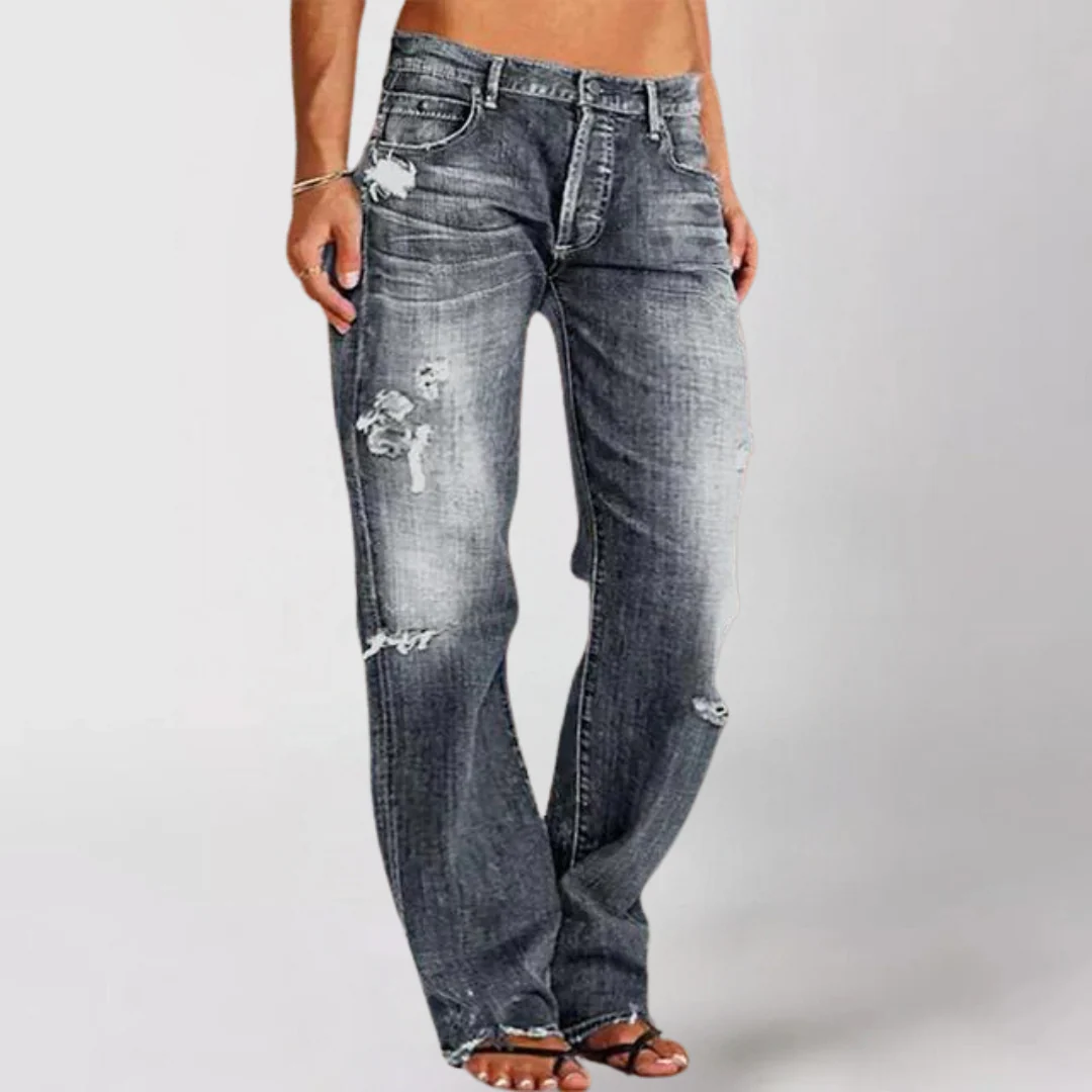 Mika - Damen Locker weit geschnittene Denim-Jeans - Image 4