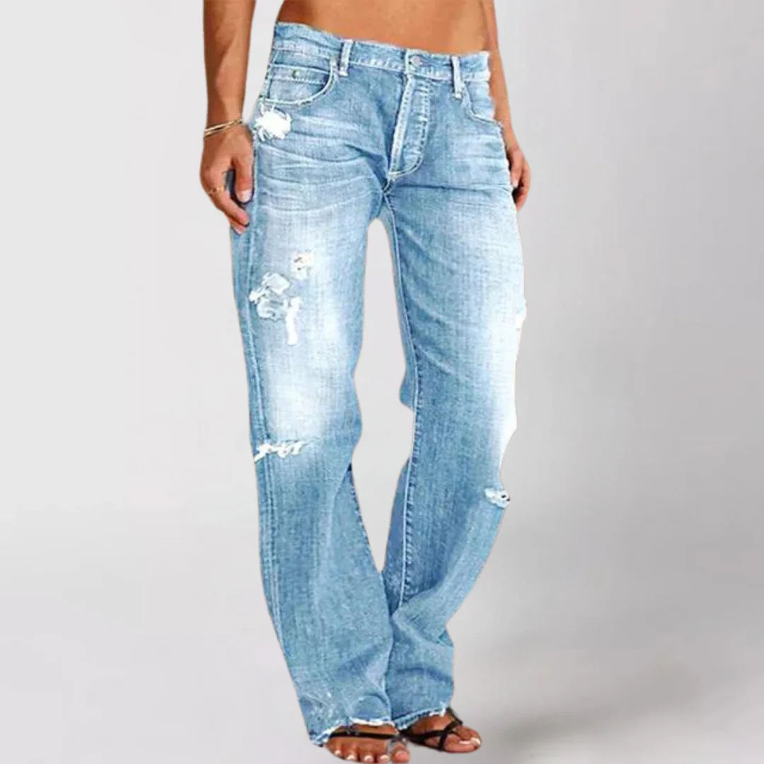 Mika - Damen Locker weit geschnittene Denim-Jeans - Image 5