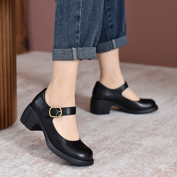 Mila® | Agnes Leder Mary Janes - Image 4