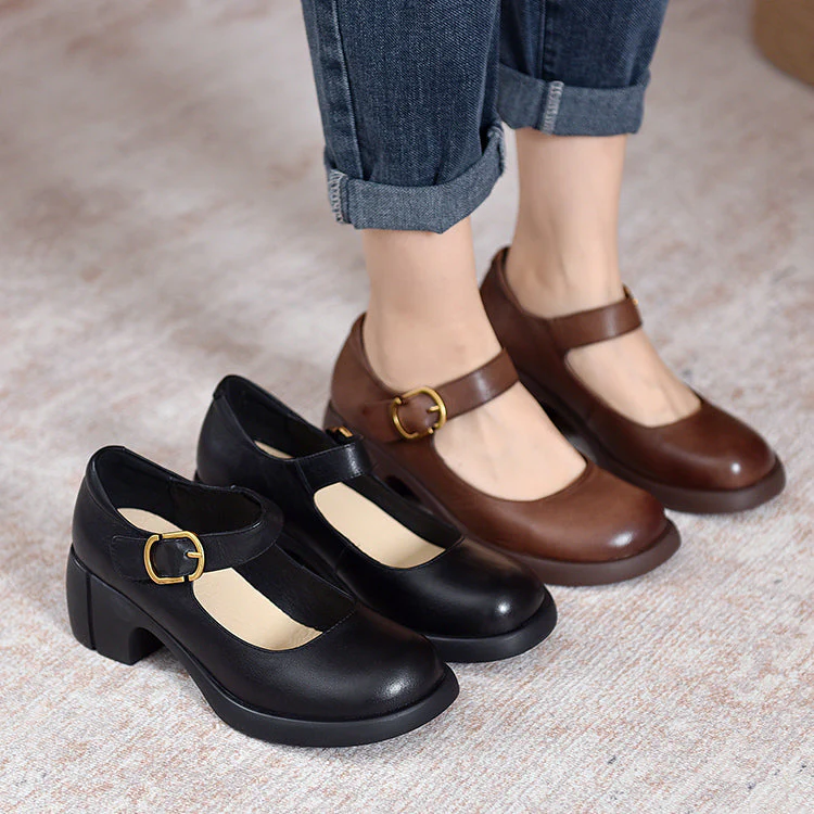 Mila® | Agnes Leder Mary Janes - Image 6