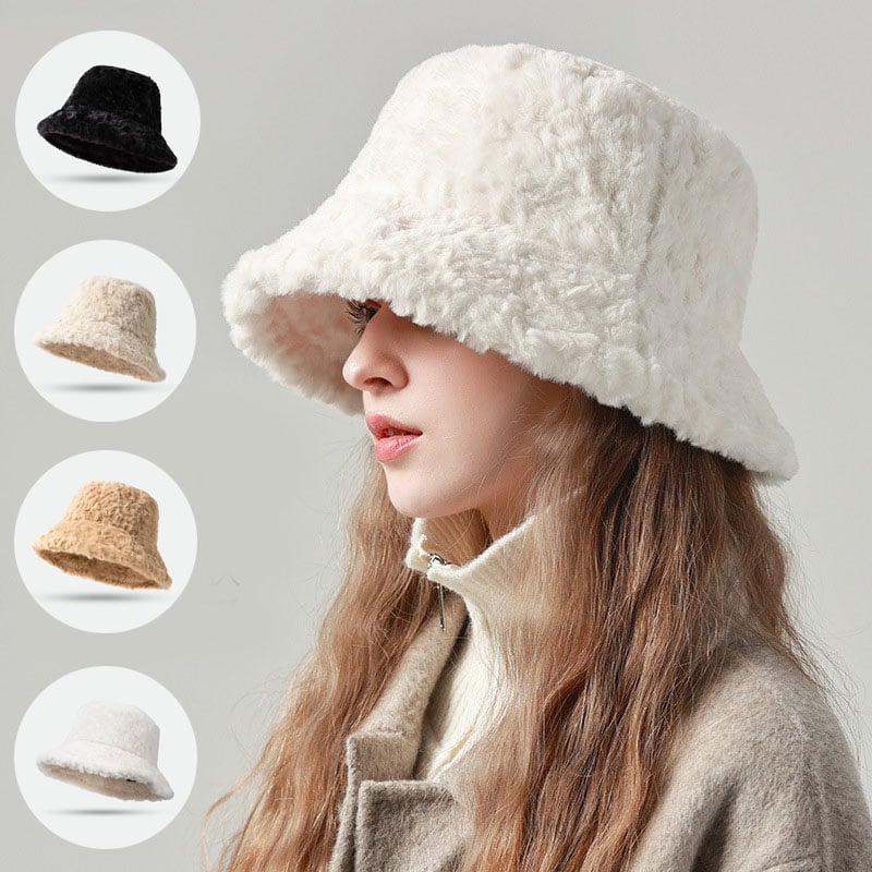 Mila – Flauschiger Winter-Bucket Hat für Damen - Image 2