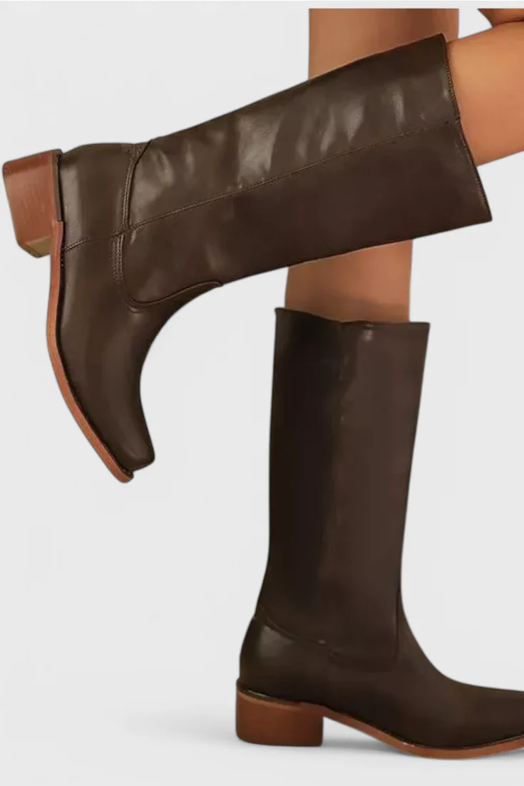 Mila – Klassische Damen Stiefel mit Blockabsatz - Image 2