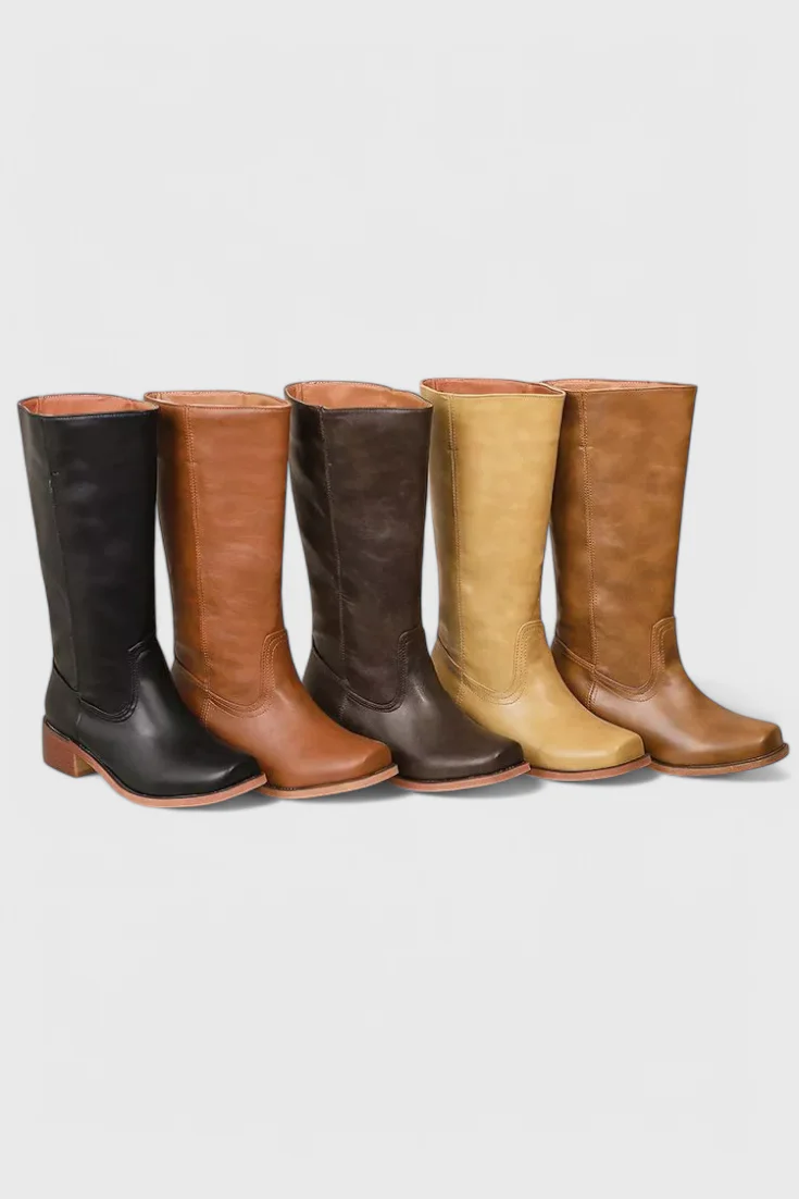 Mila – Klassische Damen Stiefel mit Blockabsatz - Image 3