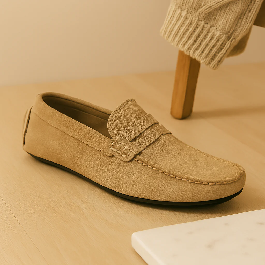 Milano Herren-Leder-Loafer – Klassische Slipper mit rutschfester Sohle - Image 3