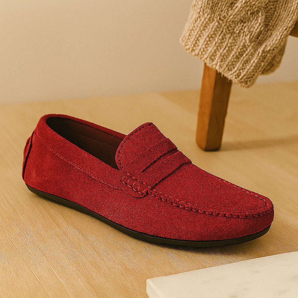 Milano Herren-Leder-Loafer – Klassische Slipper mit rutschfester Sohle - Image 6