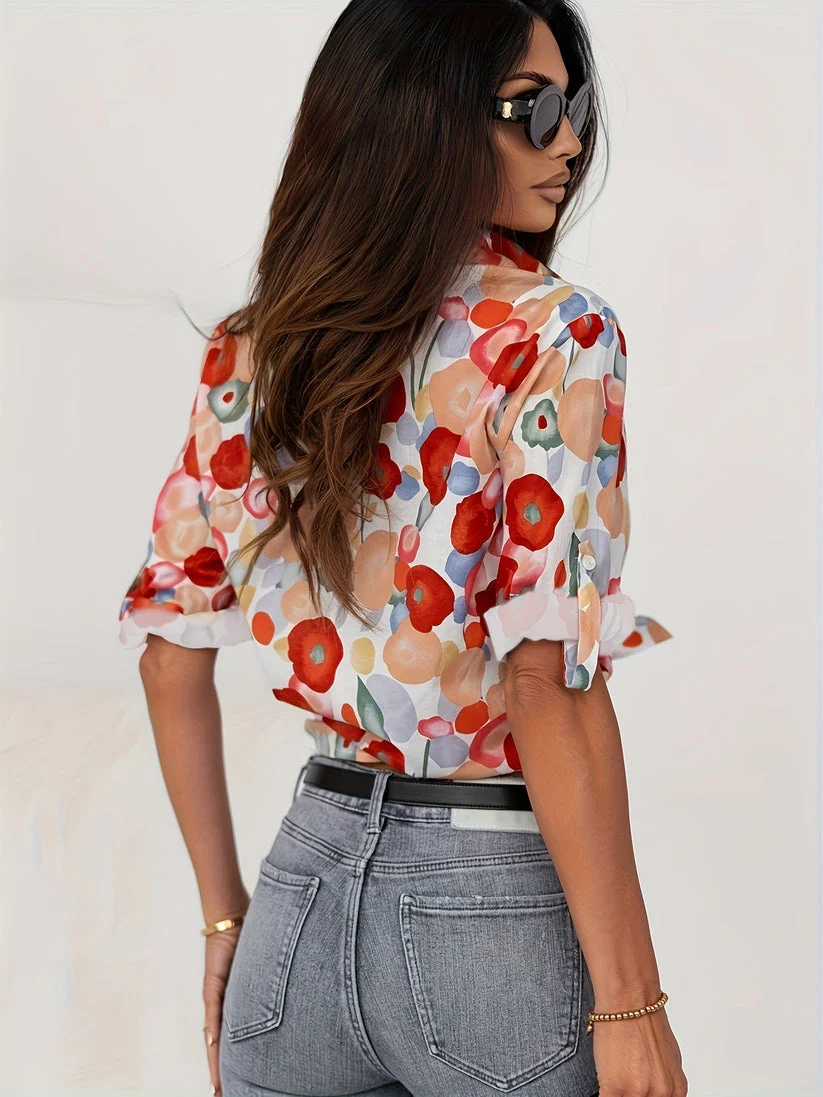 Mille - SommerChic Blumenmuster Bluse - Image 2