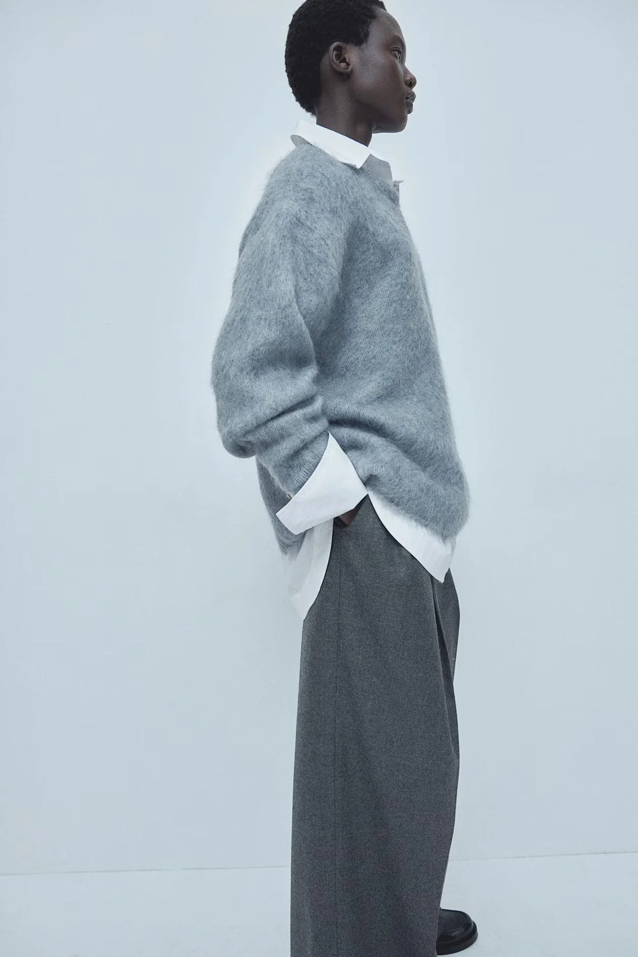 MINA MOHAIR RUND HALS - Image 2