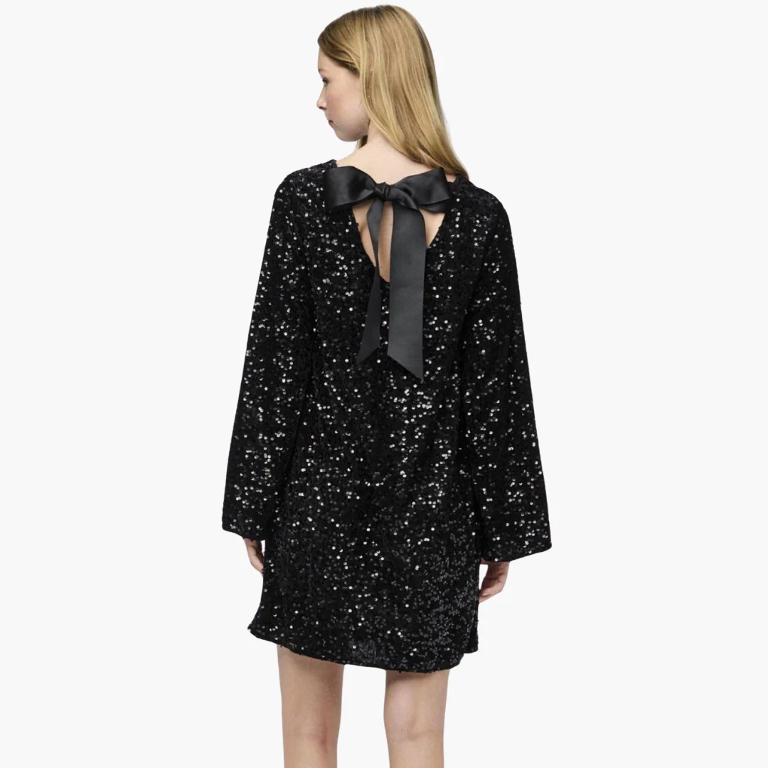 Mini-Kleid für Damen mit Pailletten-Details für besondere Anlässe - Image 5