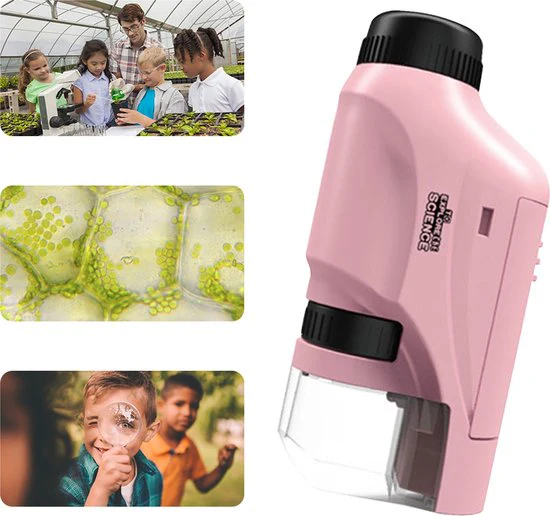 Mini-Taschenmikroskop – LED-Licht & 60- bis 120-facher Zoom für lehrreiche Entdeckungen von Kindern - Image 4