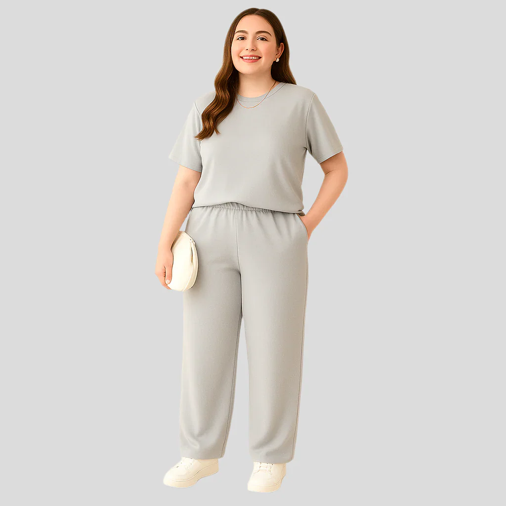 Mira – Mit rundem Kragen und flexiblen Taillenhosen für mühelose Komfort - Image 2
