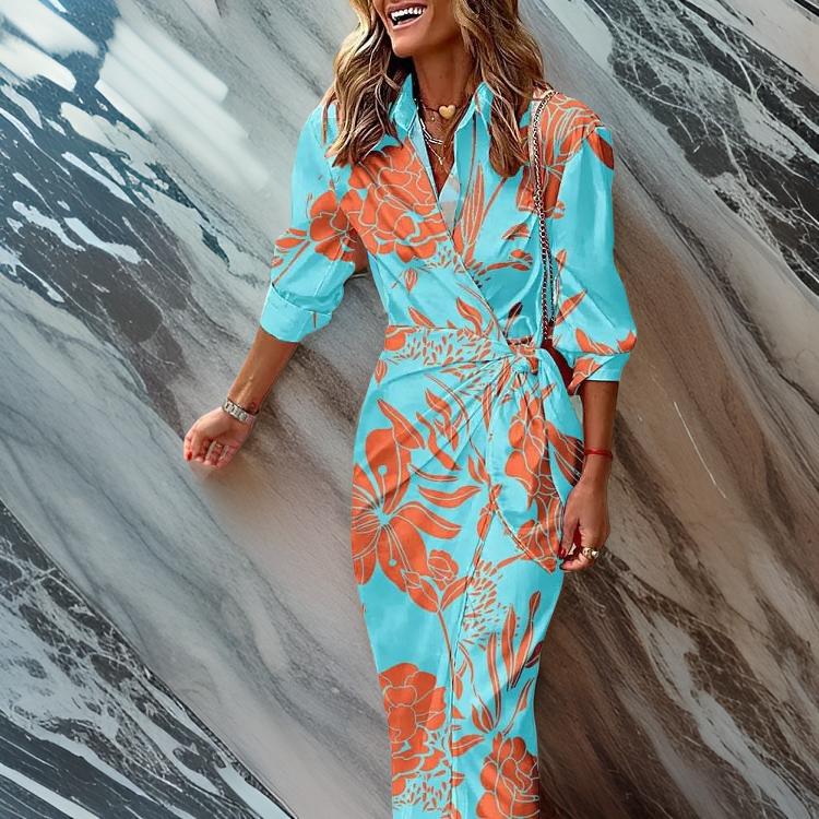 Miral | Elegantes Wickelkleid mit Muster - Image 15