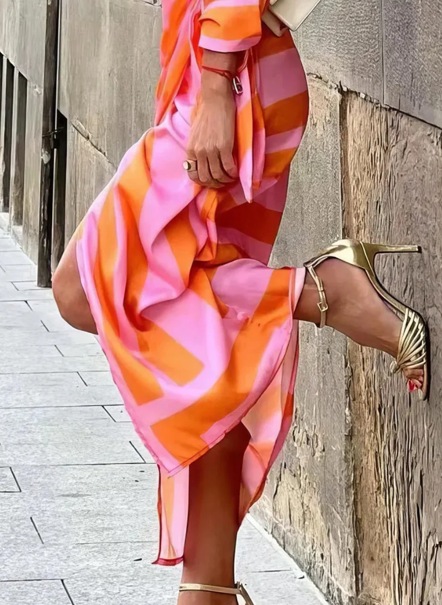 Miral | Elegantes Wickelkleid mit Muster - Image 2