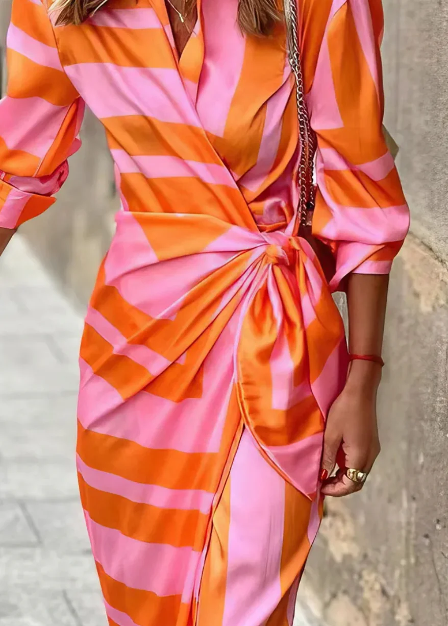 Miral | Elegantes Wickelkleid mit Muster - Image 6