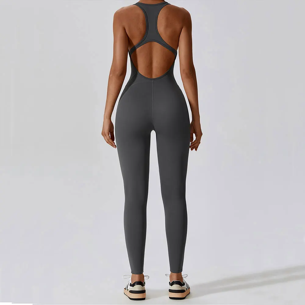 Miranda | Yoga Jumpsuit Mit Offenem Rücken - Image 4