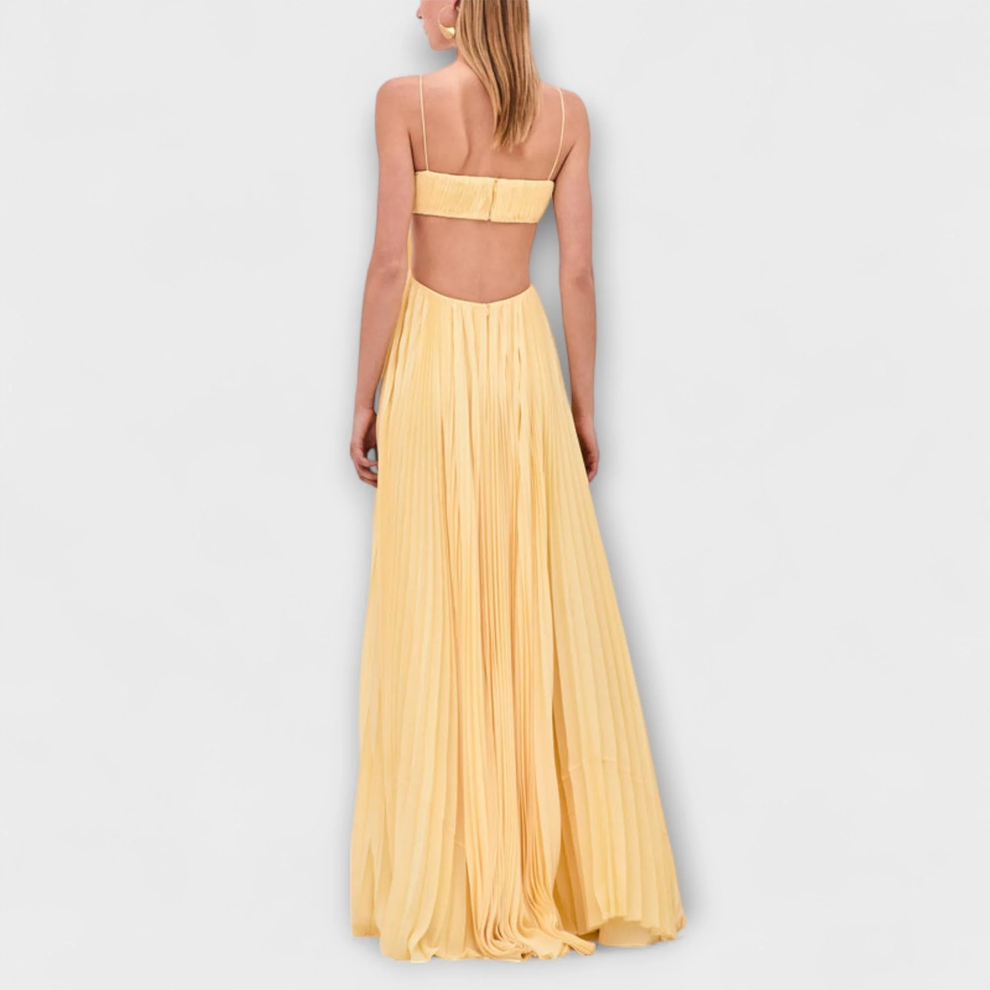 Mireille - Elegantes Maxikleid mit Plissee-Ausschnitt - Image 4