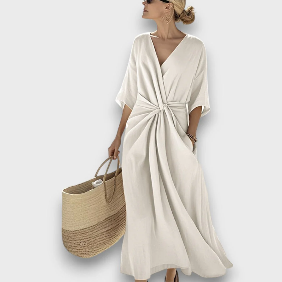 Miretta – Luftiges Kleid mit mediterranem Knotenakzent - Image 2