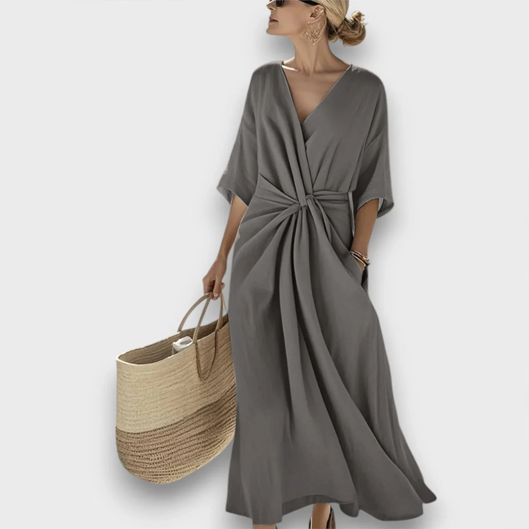Miretta – Luftiges Kleid mit mediterranem Knotenakzent - Image 3