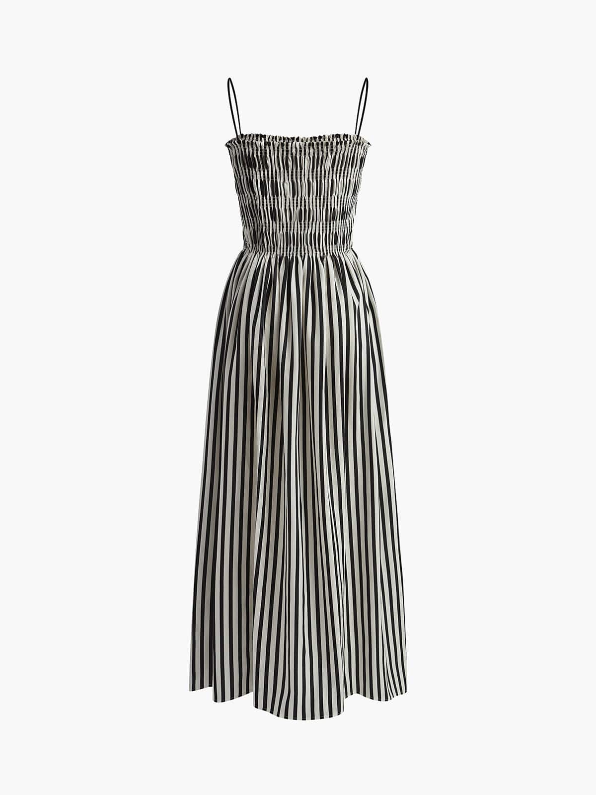 Miriam | Elegantes Sommerkleid mit Streifenmuster & Smock-Top - Image 7