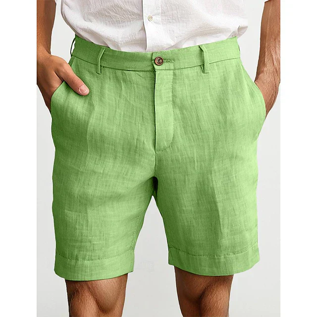 Mirko - Herren Leinen-Kurze Hosen - Image 4