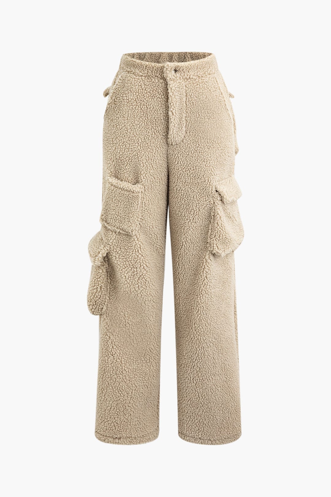 Misha | Teddy-Zweiteiler mit Cargohose & Cropped-Jacke - Image 2