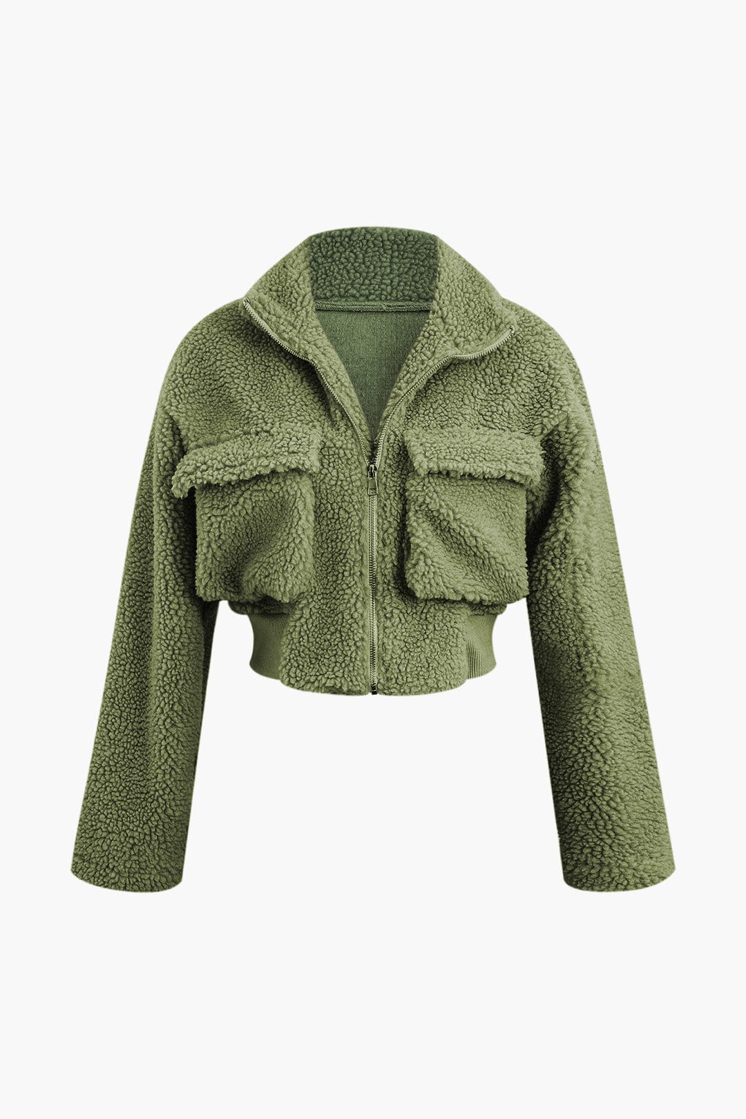 Misha | Teddy-Zweiteiler mit Cargohose & Cropped-Jacke - Image 7