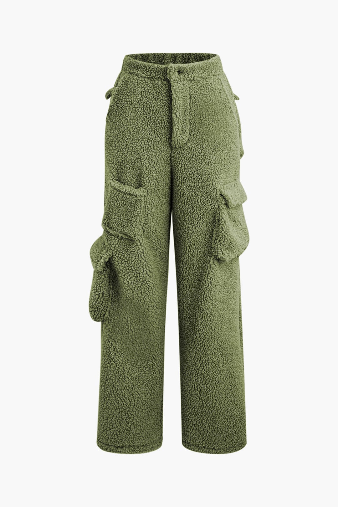 Misha | Teddy-Zweiteiler mit Cargohose & Cropped-Jacke - Image 8
