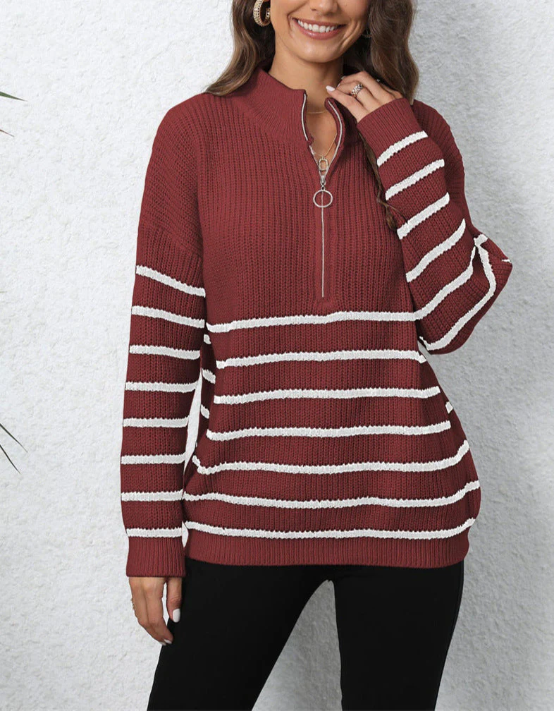 MOCK NECK LANGARM ZIP-UP PULLOVER | MODERNER STIL, KOMFORTABEL, VIELSEITIG - Image 2