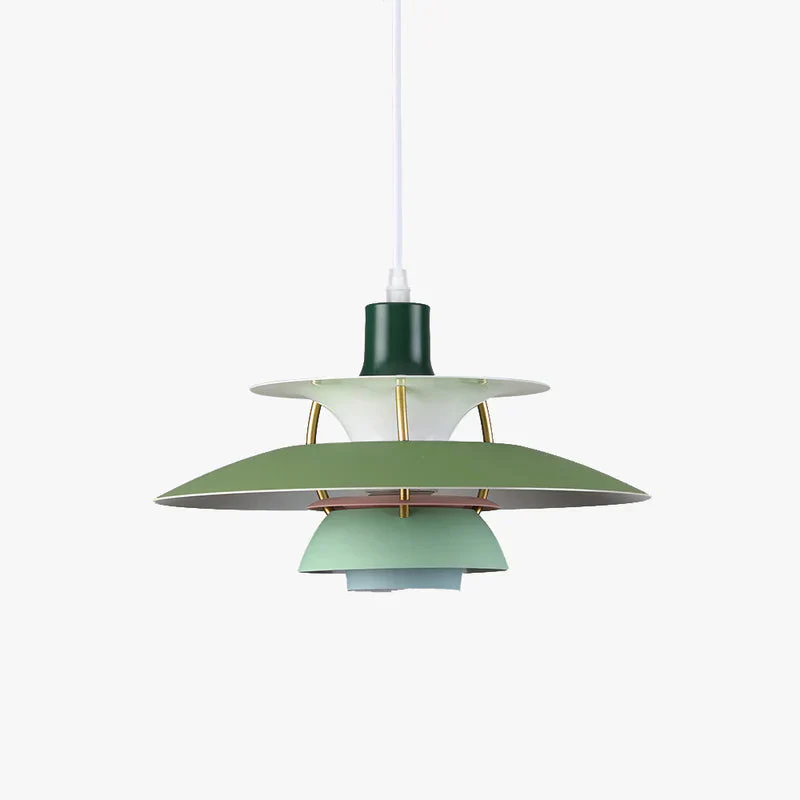 Moderne LED-Hängelampe in Farbenfrohem Metalldesign für Esstisch und Wohnbereiche – Energiesparend, E27 Fassung - Image 19