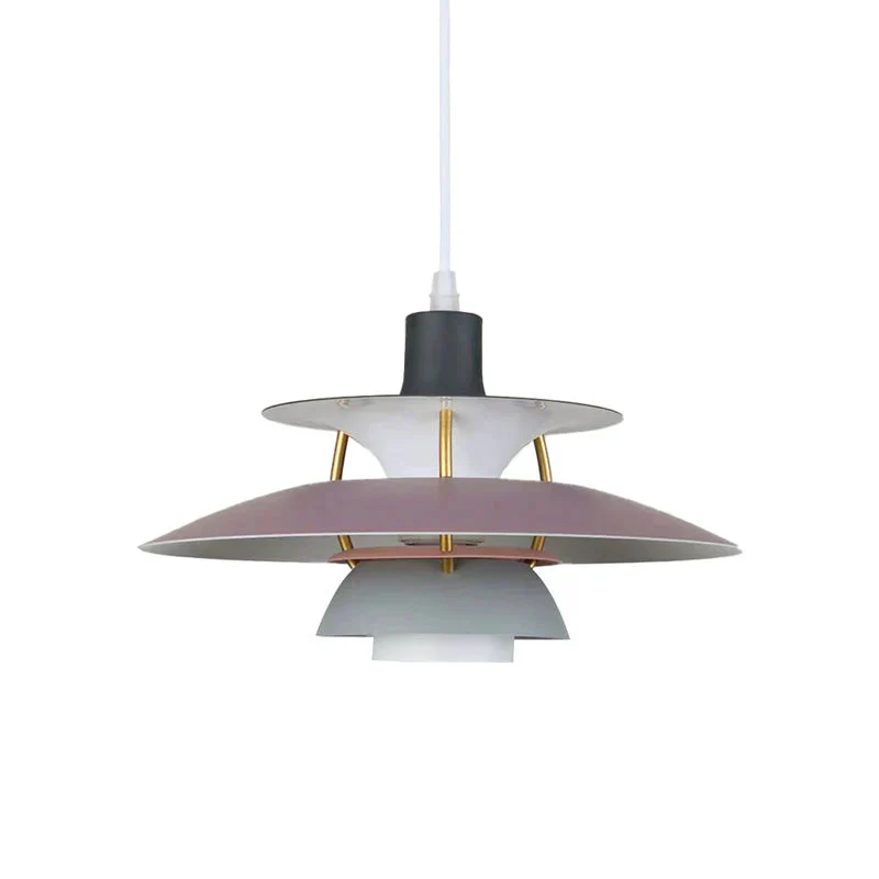 Moderne LED-Hängelampe in Farbenfrohem Metalldesign für Esstisch und Wohnbereiche – Energiesparend, E27 Fassung - Image 2
