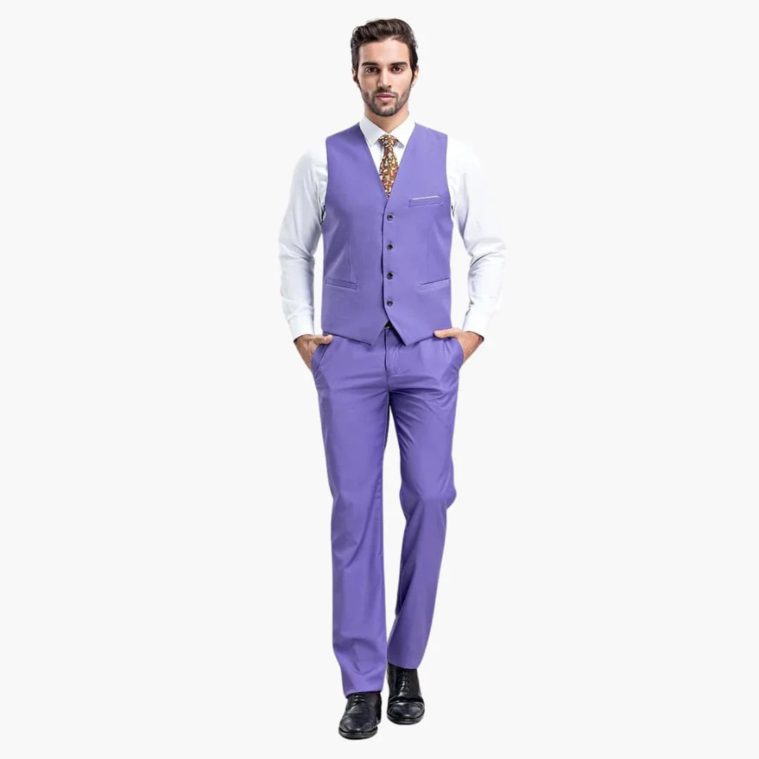 Moderner Hochzeitsgast-Anzug - für Herren mit Weste und Hose - Image 11
