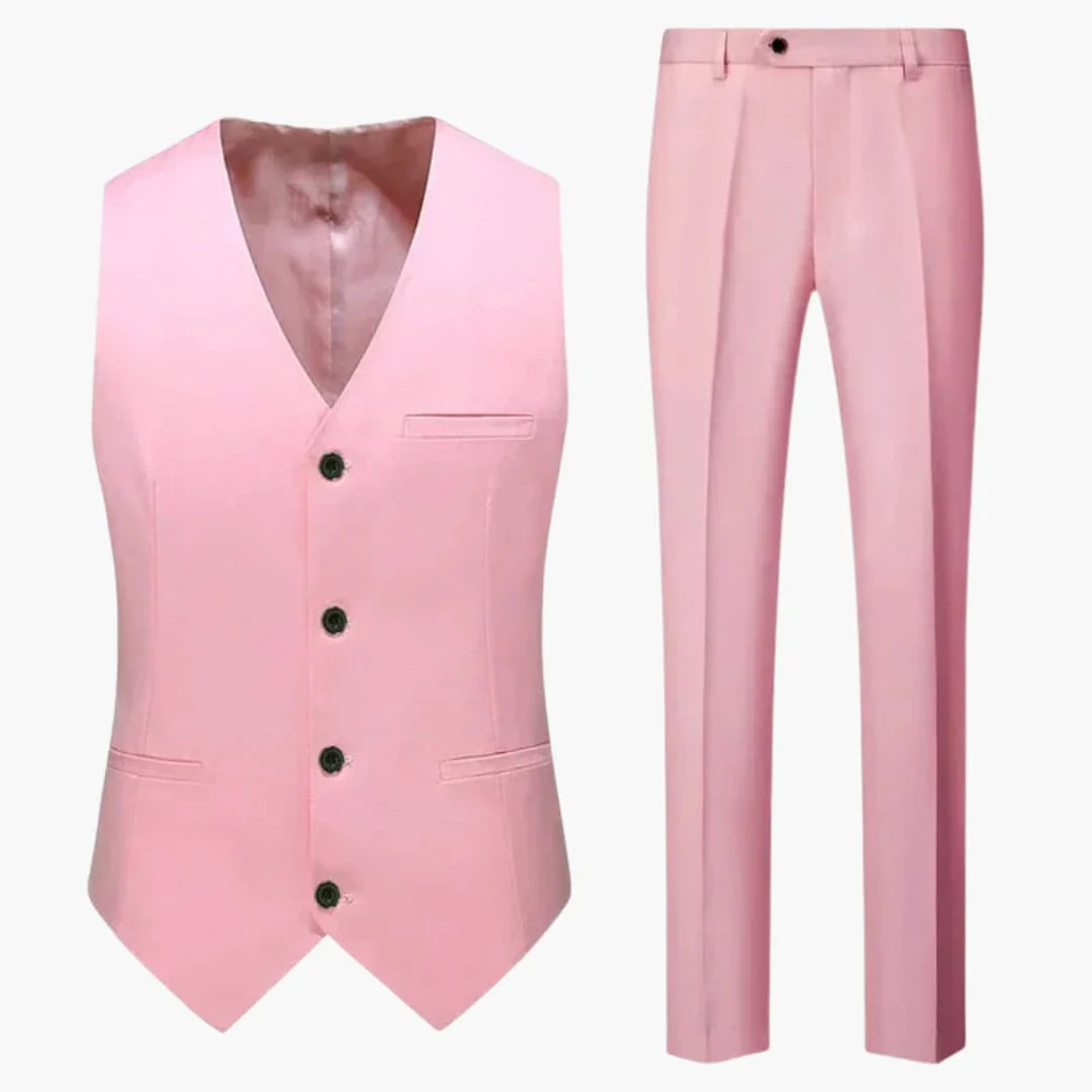 Moderner Hochzeitsgast-Anzug - für Herren mit Weste und Hose - Image 4