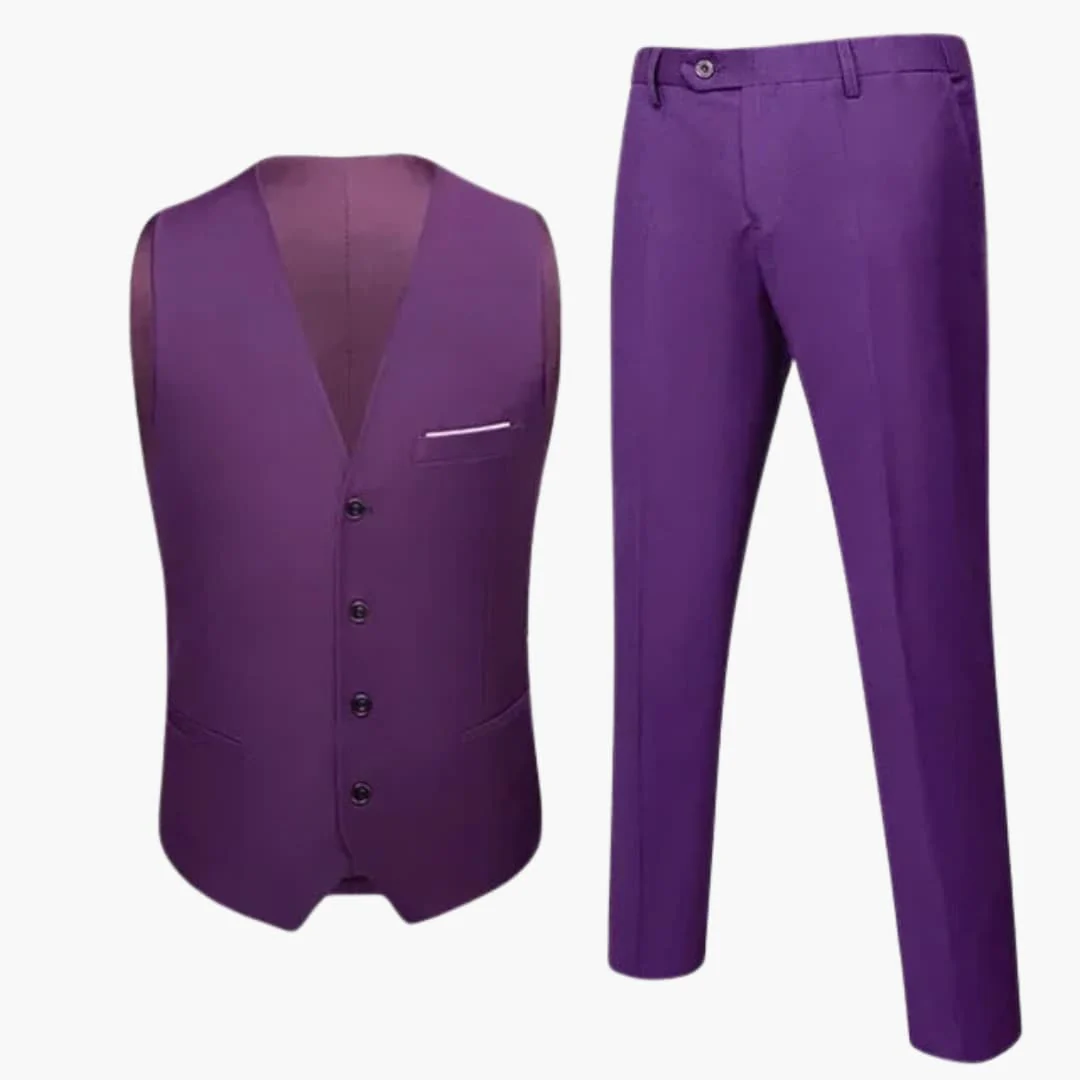 Moderner Hochzeitsgast-Anzug - für Herren mit Weste und Hose - Image 5