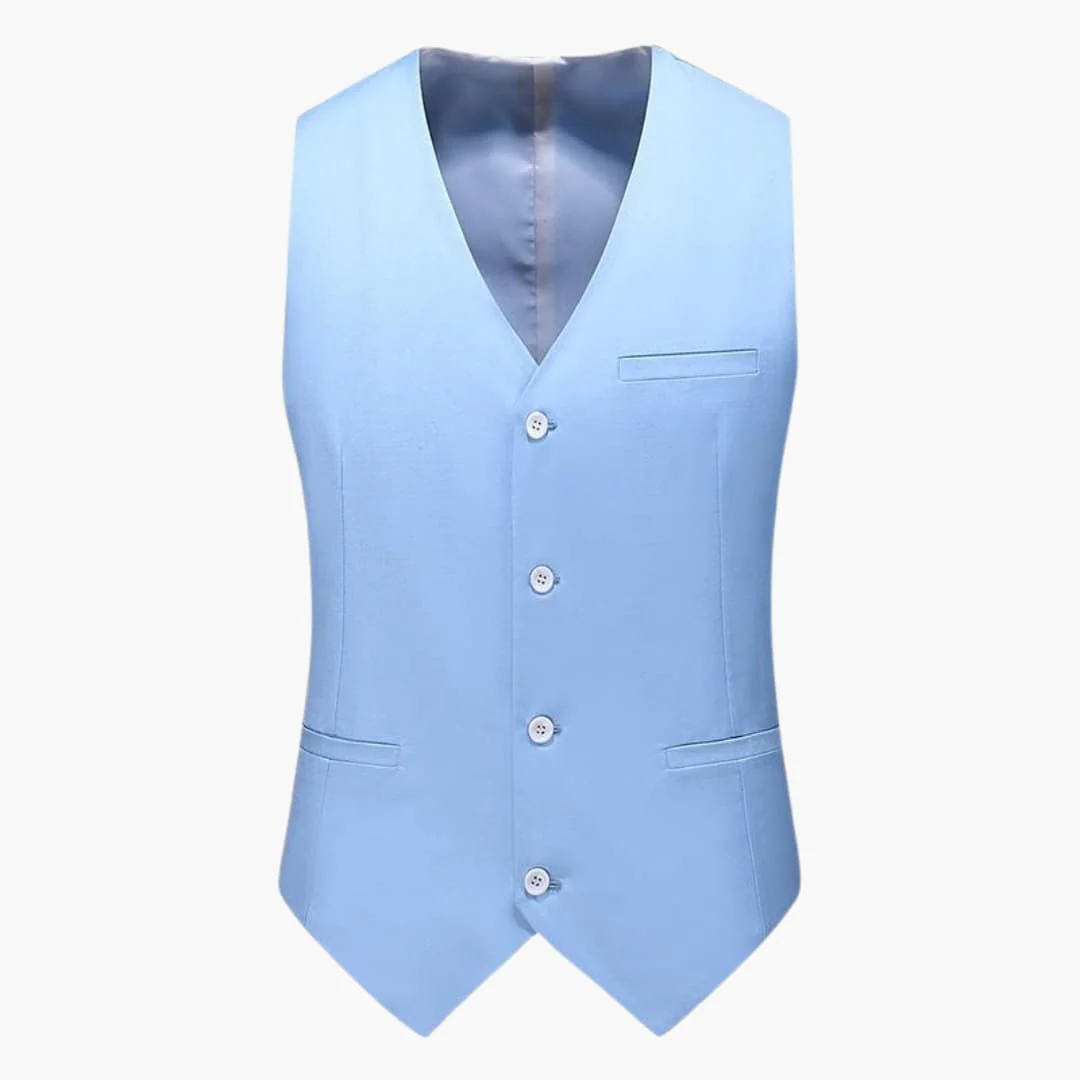 Moderner Hochzeitsgast-Anzug - für Herren mit Weste und Hose - Image 9
