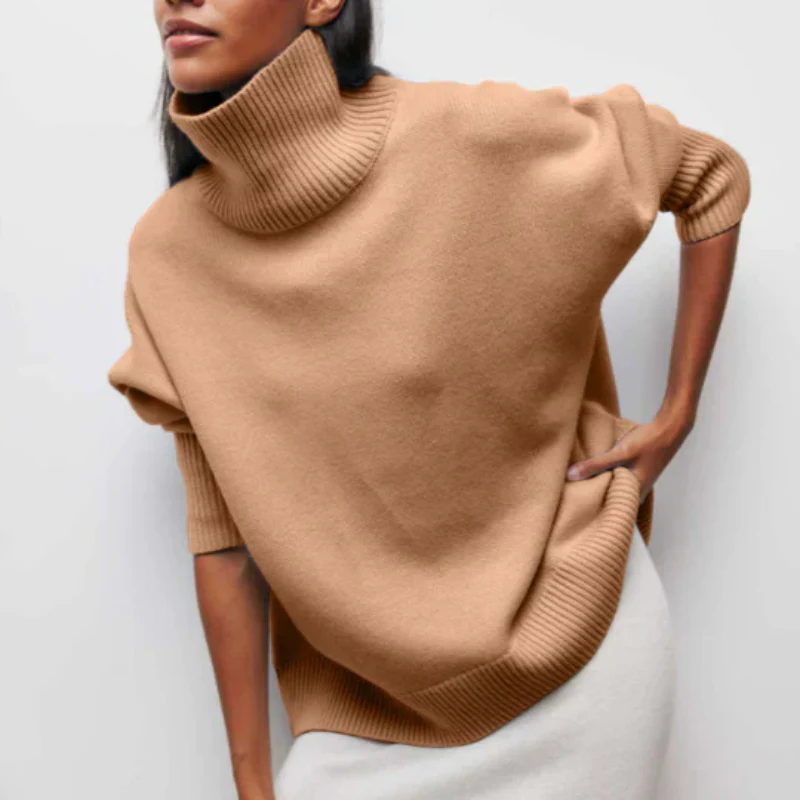 Moderner Pullover in Übergröß für Damen | Rollkragen - Image 2