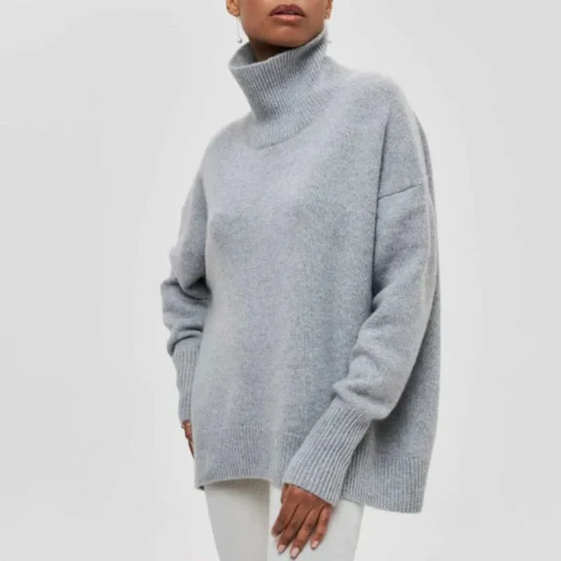 Moderner Pullover in Übergröß für Damen | Rollkragen - Image 3