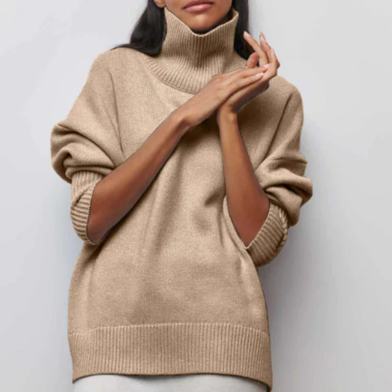Moderner Pullover in Übergröß für Damen | Rollkragen - Image 4