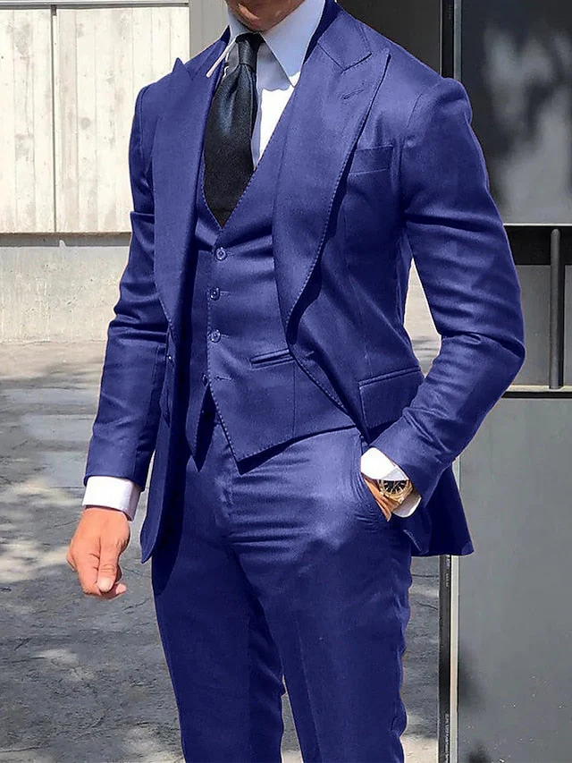Moderner Slim Fit Hochzeitsgast Anzug Für Herren | 3-Teilig - Image 2