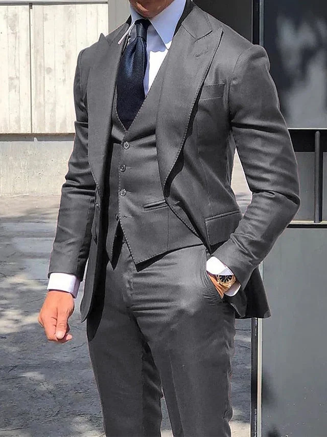 Moderner Slim Fit Hochzeitsgast Anzug Für Herren | 3-Teilig - Image 3