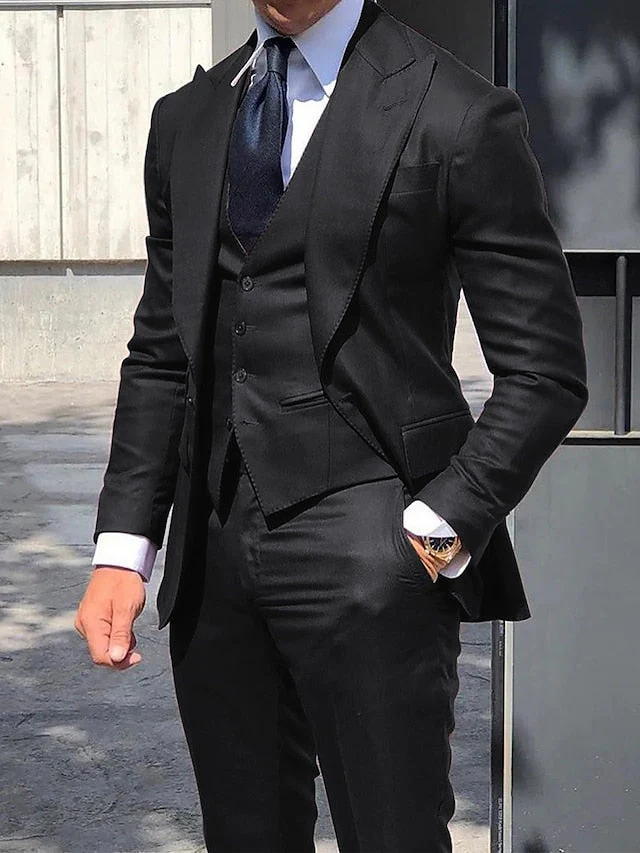 Moderner Slim Fit Hochzeitsgast Anzug Für Herren | 3-Teilig - Image 4