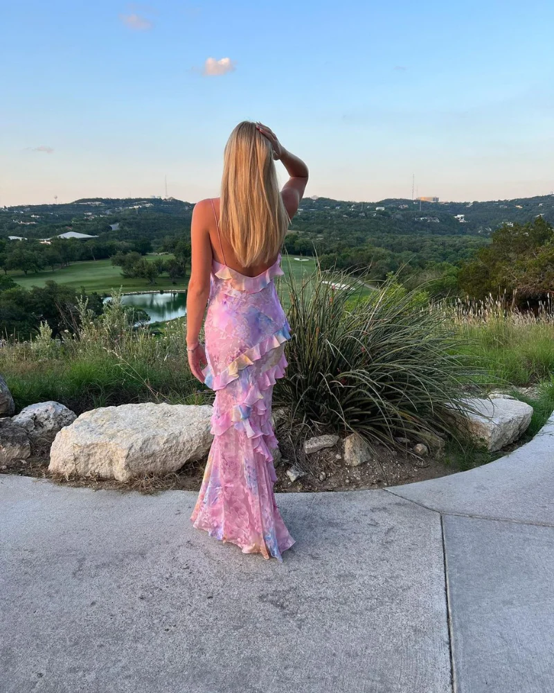 Modernes gerafftes Sommerkleid für Damen | Maxi - Image 2