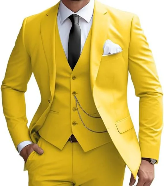 Modisch Moderner Slim Fit Hochzeitsgast Anzug für Herren | Dreiteilig - Image 3