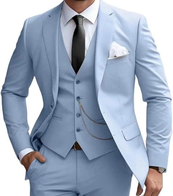 Modisch Moderner Slim Fit Hochzeitsgast Anzug für Herren | Dreiteilig - Image 4
