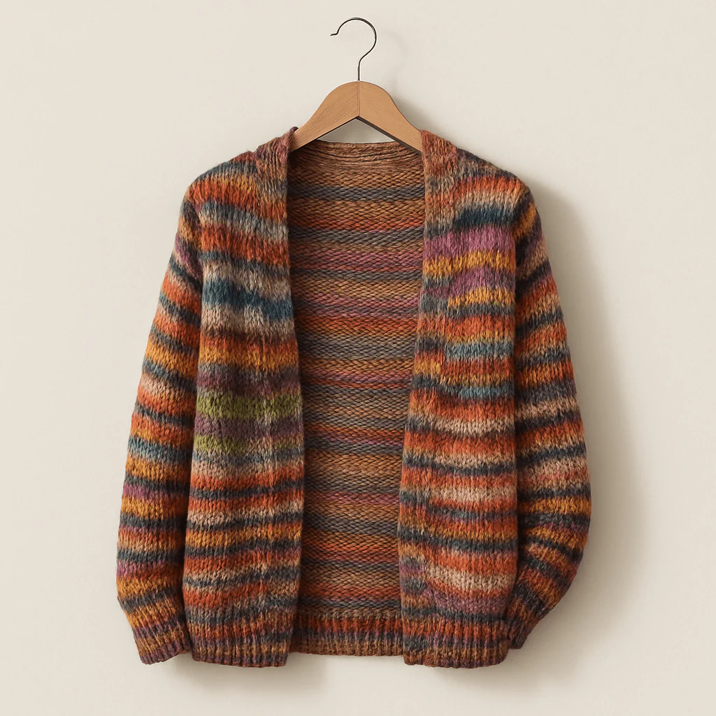 Modische Damen Strickjacke | Mehrfarbig - Image 3