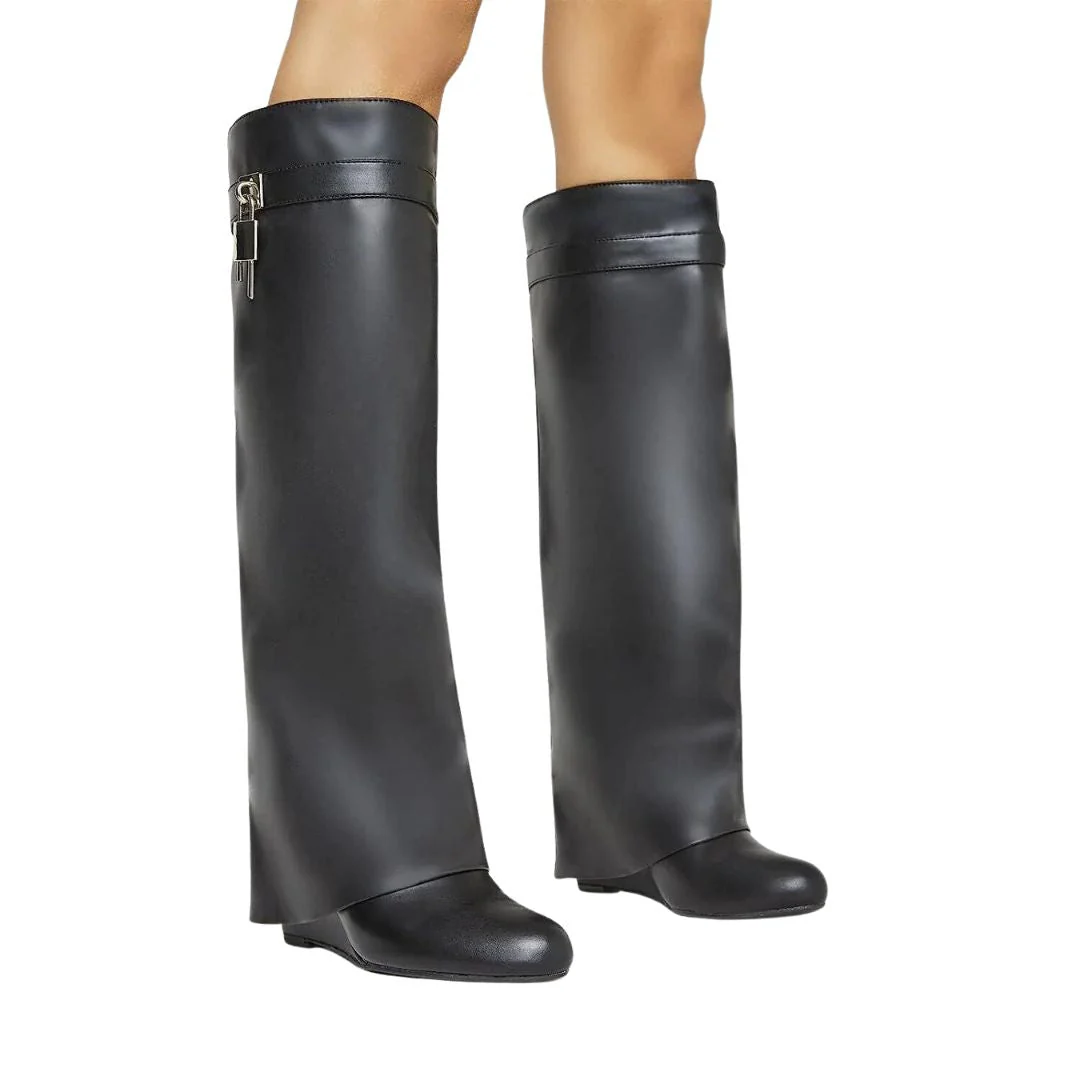 Modische Damenstiefel aus Leder - Alexia - Image 3